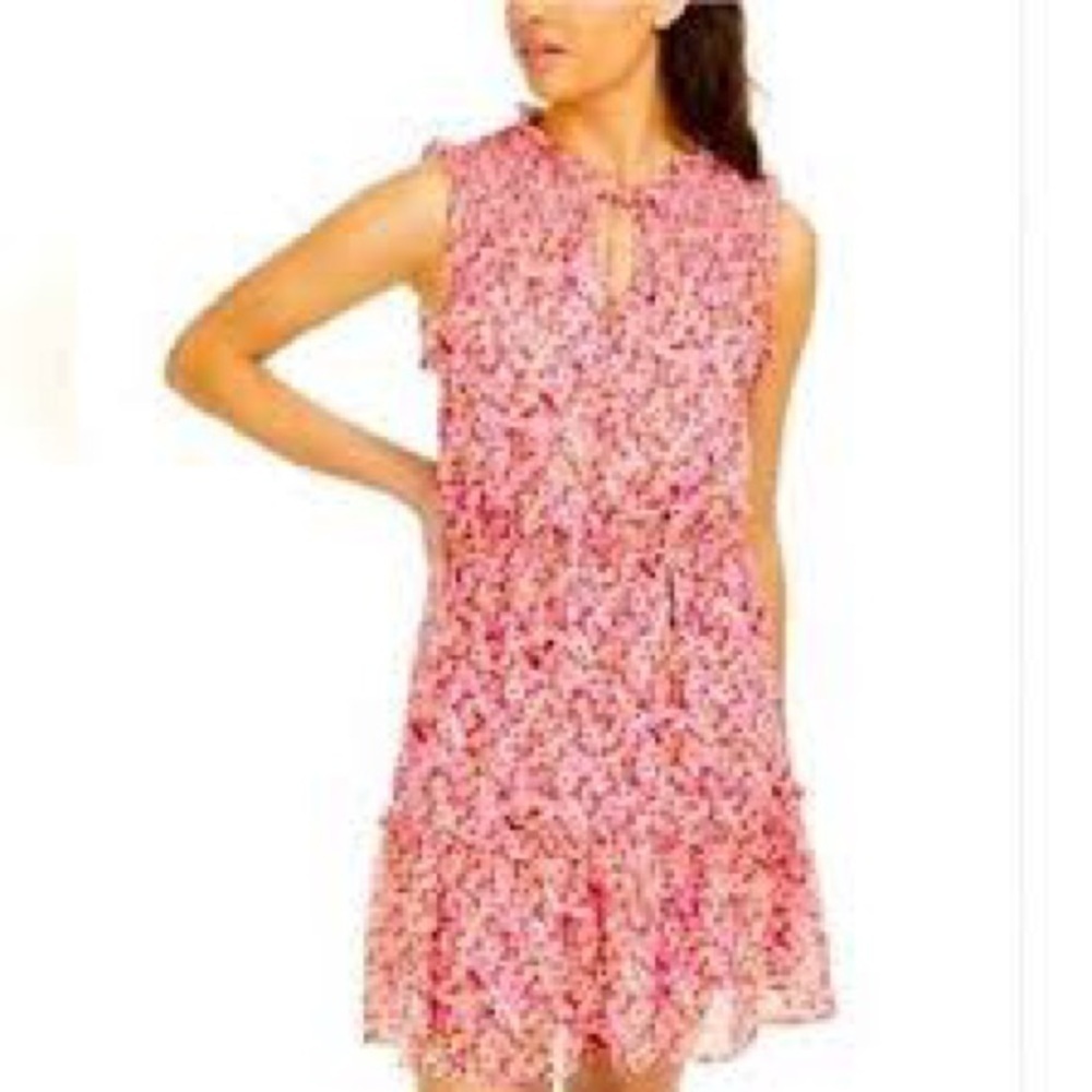 Gypsies & Moondust Sleeveless Pink Floral Summer Dress Size Small